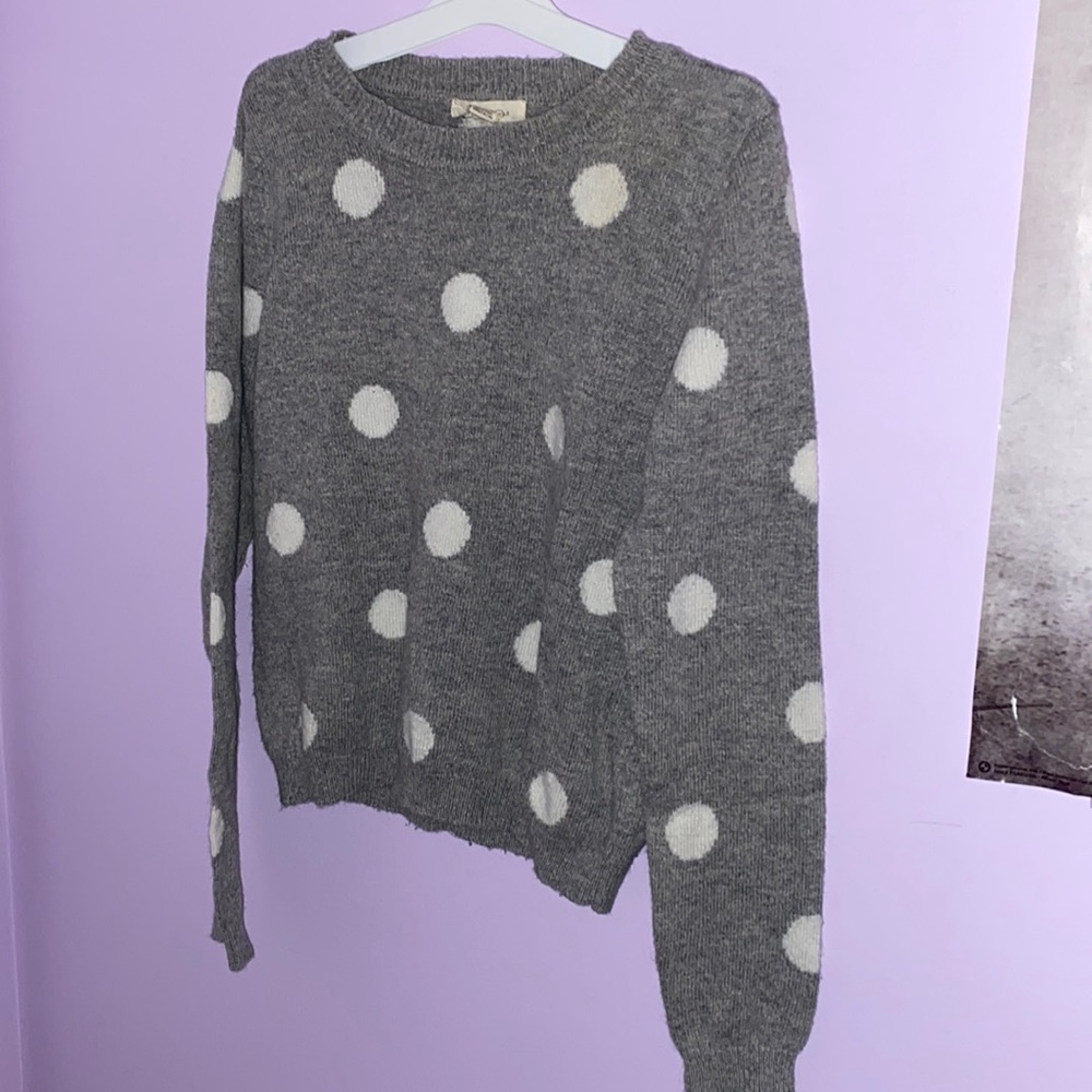 Polka dot sweater